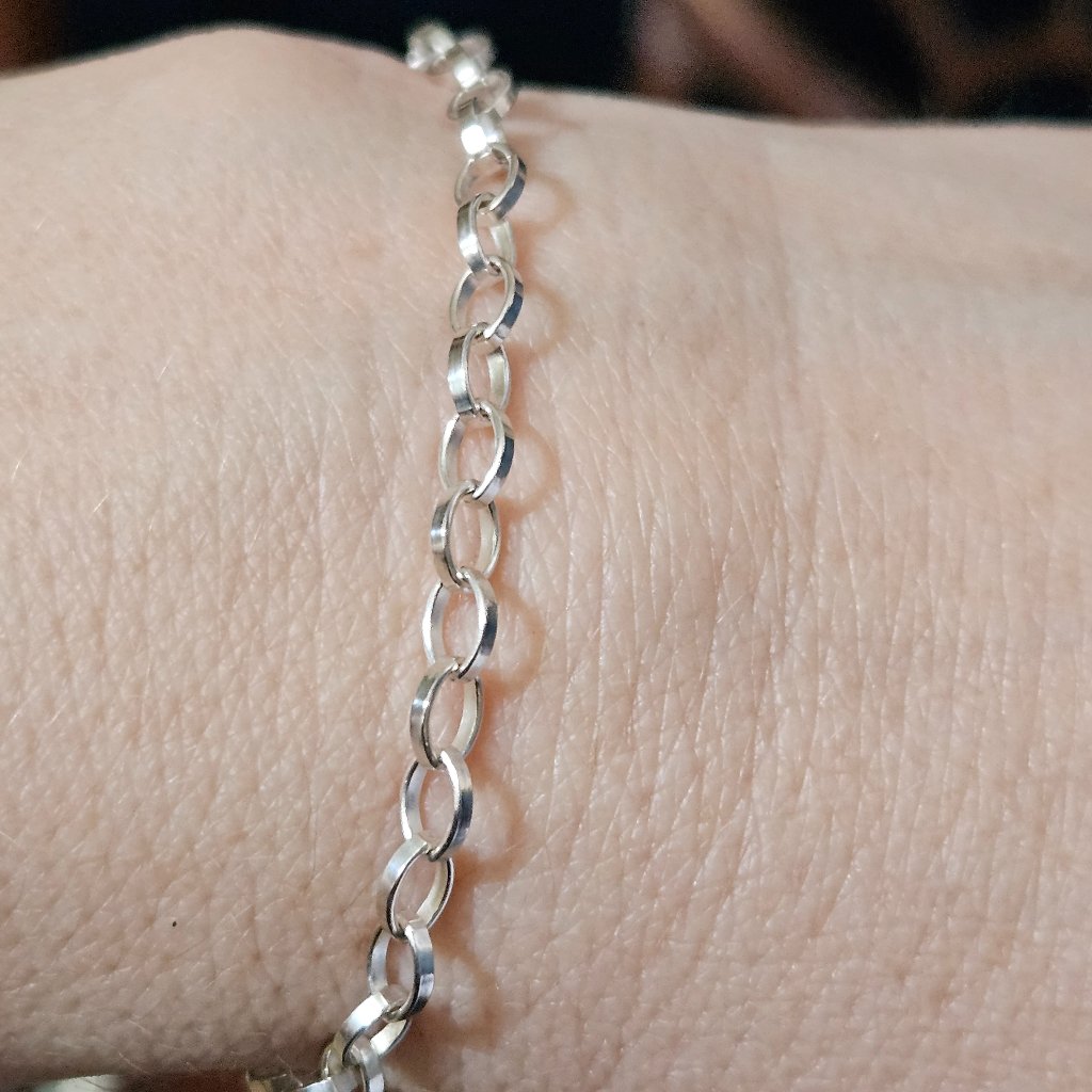 Rare Modern Monica Rich Kosann Cross Sapphire 925 Silver Charm Pendant Bracelet — image 3 of 8